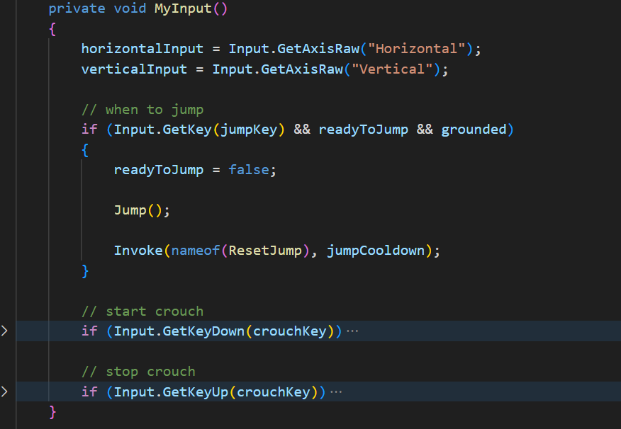 aperçu du script de gestion de fonctionnalités de mouvement