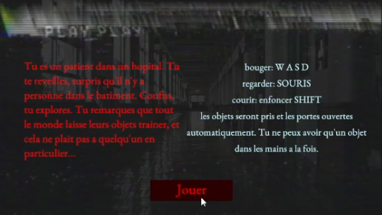 Les instructions avant le début du jeu.